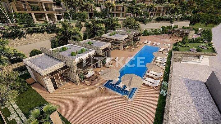 Villas with Pools in a Complex with Beach Access in Bodrum