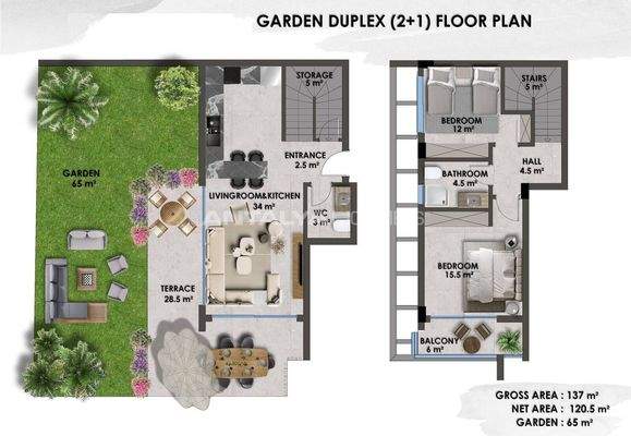 Elegant Apartments Just 200 M from Sea in Kestel Alanya