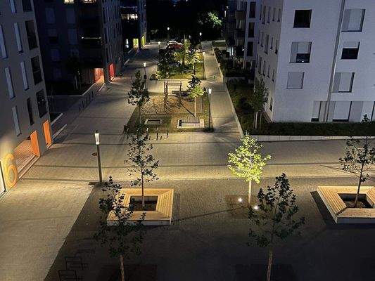 Abendstimmung im Quartier