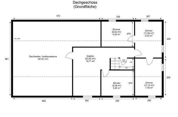 Grundriss Dachgeschoss