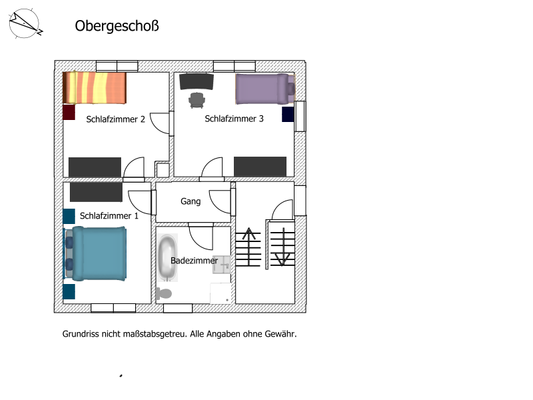 Grundriss Obergeschoß