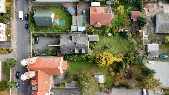 Lageaufteilung aus der Luft