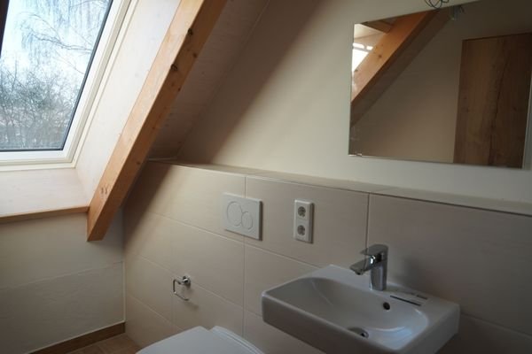 Ansicht WC mit Waschbecken