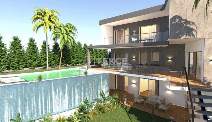 Detached Villas with Unobstructed Sea Views in Aydın Kuşadası