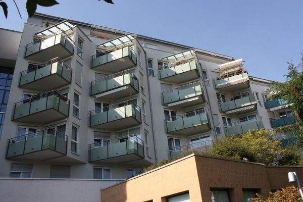 Ansicht des Hauses vom Park aus