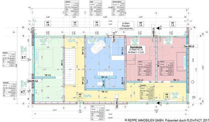 Ausbauplan Obergeschoss