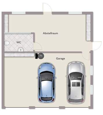 Garage - nicht maßstabsgerecht