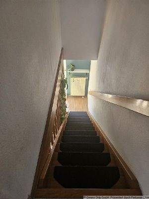 Treppe zum Dachgeschoss
