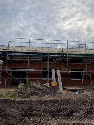 Das Doppelhaus im Bau