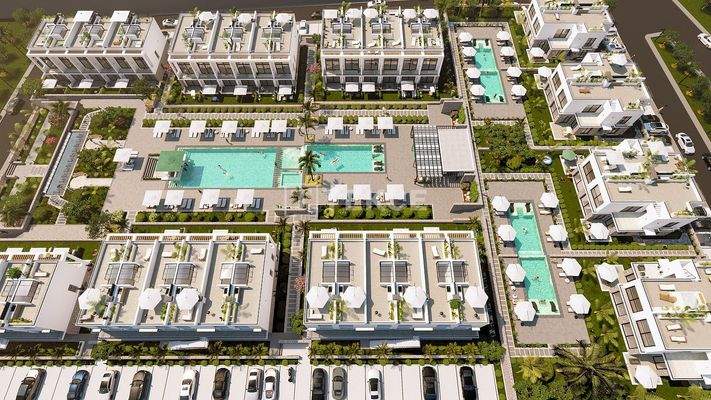 Mountain and Sea View Flats Close to the Sea in North Cyprus