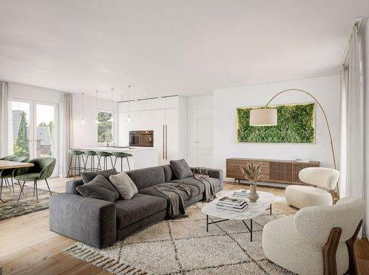 Offener Wohn-Essbereich