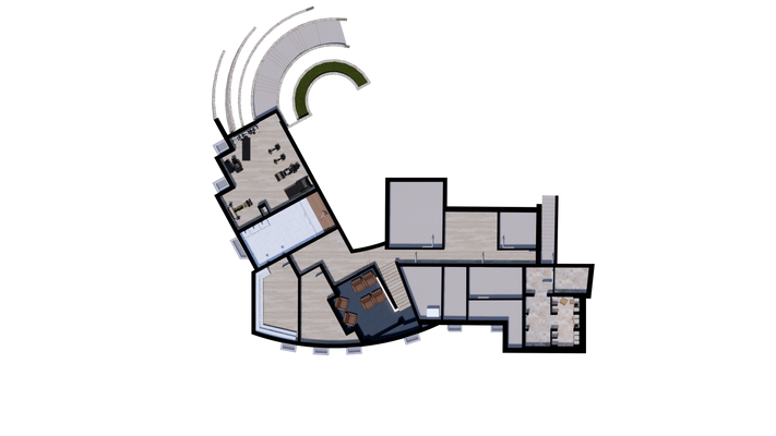 Grundriss des Untergeschosses