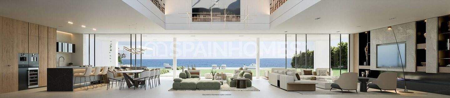 Beachfront Luxury Villa with a Private Lift in Estepona