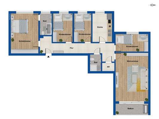 Grundriss 4. Obergeschoss