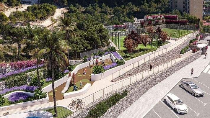 Apartments in an All-Inclusive Complex Near Beach in Benidorm