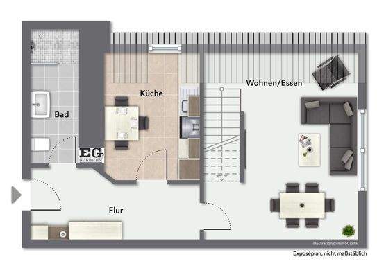 Grundriss untere Ebene