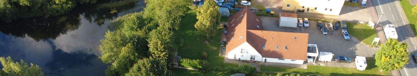 Anwesen per Drohnenaufnahme