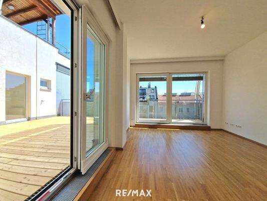 Zimmer bei der Terrasse 4. OG