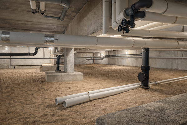 Kellergeschoss mit optimal erreichbarer Haustechnik