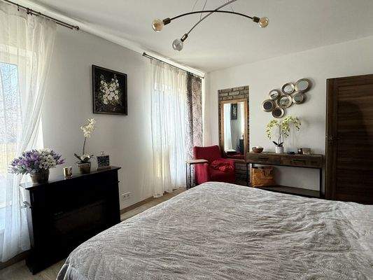 Schlafzimmer im Bungalow