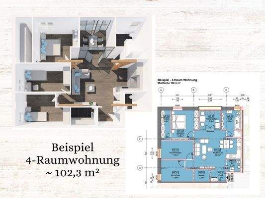 4-Raumwohnung 102,3 qm