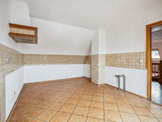 Küche im Dachgeschoss