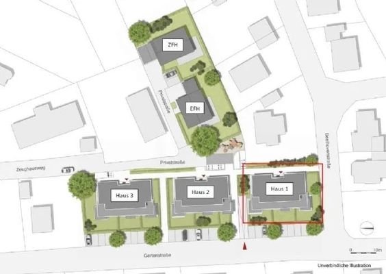 Lageplan Haus 1