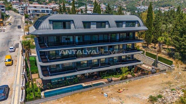 City-View Flats in a Complex near Amenities in Alanya Antalya