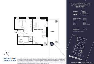 Grundriss Wohnung 44
