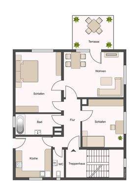 Erdgeschoss und 1.OG