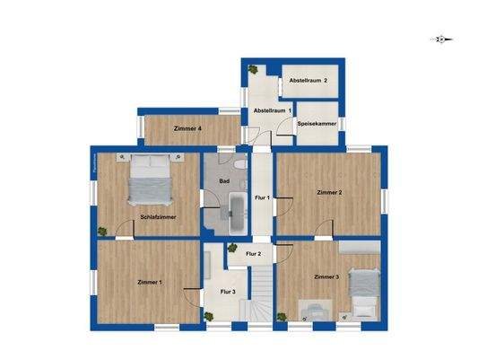 Grundriss Obergeschoss