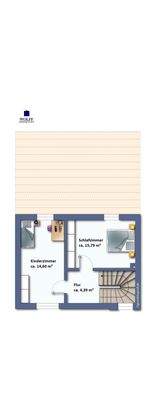 Grundriss OG - nicht maßstabsgetreu