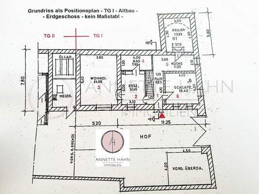 Grundriss TG  I Altbau Erdgeschoss 