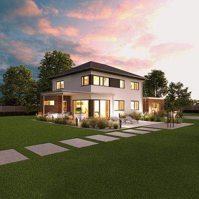 Modernes Fertighaus mit Flair