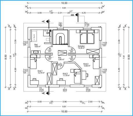 Grundriss Obergeschoss