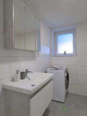 Waschmaschine im Bad