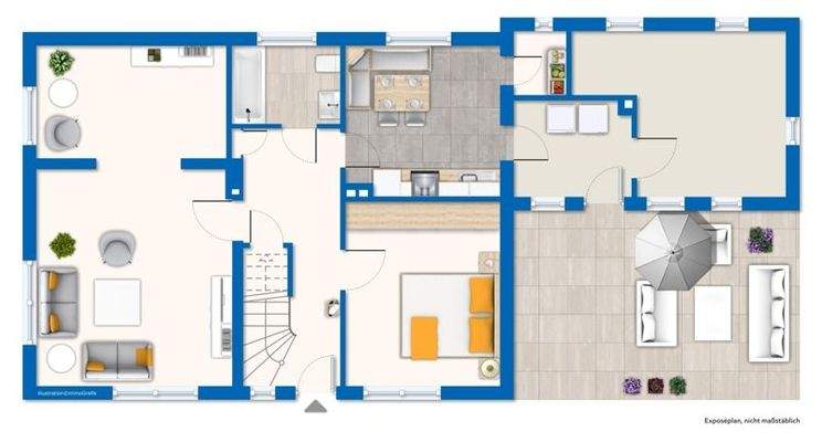 immoGrafik-Exposeplan-Haus Erdgeschoss