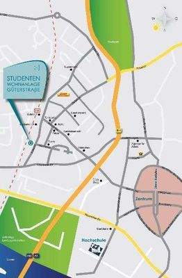 Lageplan Studentenwohnanlage