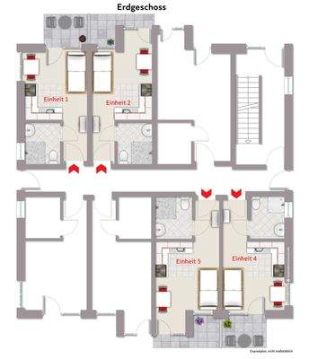 Erdgeschoss Geschossansicht