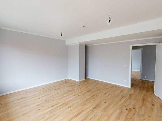 Ansicht II: Wohn- und Esszimmer