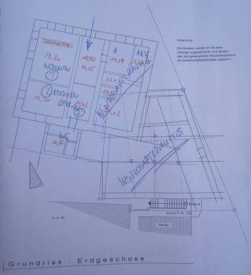 Erdgeschoss Altbau Grundriss