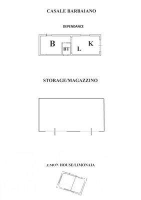 Typisches Bauernhaus mit Swimmingpool, Nebengebäude, Garten mit Olivenhain in Ortsnähe