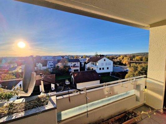 Fernsicht vom Balkon