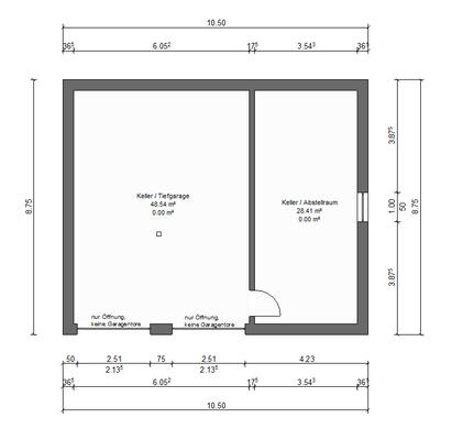 Grundriss Kellergeschoss