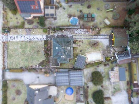 Grundstück aus der Vogelperspektive