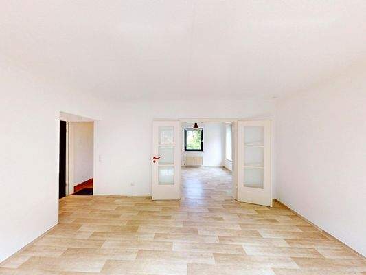 Blick zum Schlafzimmer Erdgeschoss