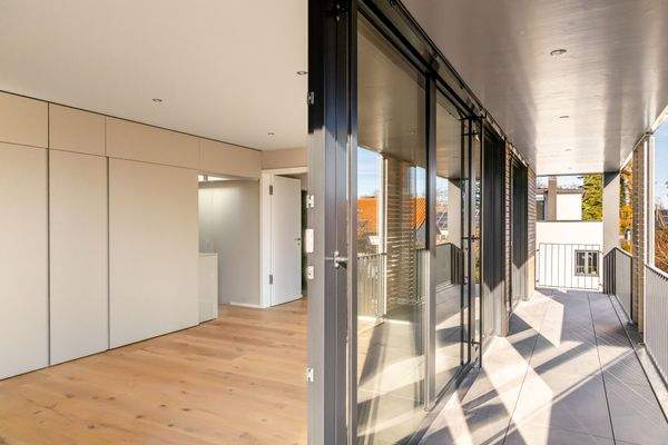 Heller Übergang von draußen nach drinnen