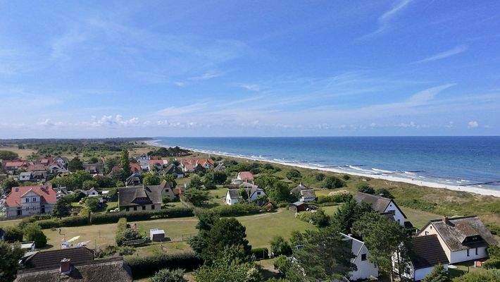 Drohnenbild richtung Strand