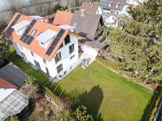 Gartenseite von oben