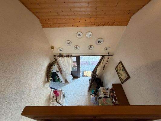 Blick zum Eingang von Oben